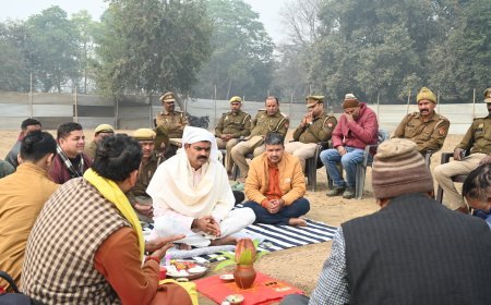 माघ मेला 2026 की तैयारी शुरू: कमांडेंट होमगार्ड ने परेड क्षेत्र में किया भूमि पूजन