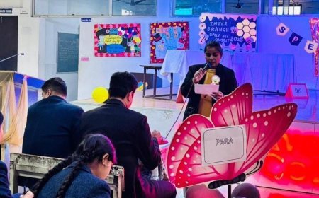 अवध कॉलेजिएट में इंटर-ब्रांच स्पेल बी प्रतियोगिता संपन्न: छात्रों ने दिखाया शानदार भाषा कौशल