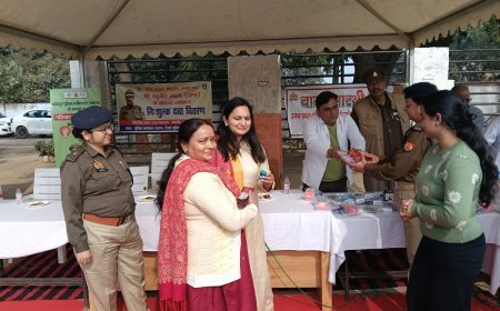 कानपुर पुलिस लाइन में 274 परिजनों का हुआ मुफ्त इलाज, 3 लाख की दवाएं बांटी गईं