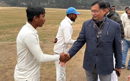 रनों की आंधी में उड़ा गंगा डिग्री कॉलेज: भानु प्रताप क्लब ने 9 विकेट की प्रचंड जीत से किया टूर्नामेंट का आगाज