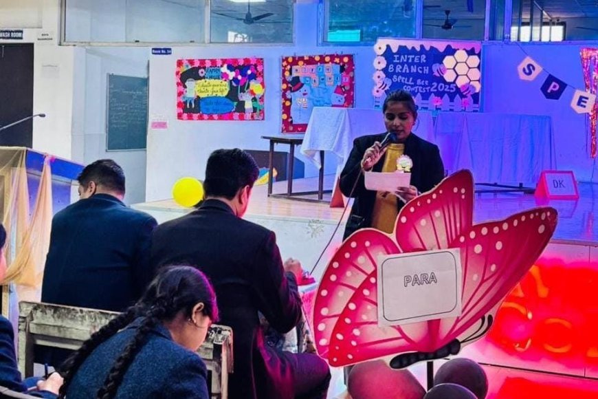 अवध कॉलेजिएट में इंटर-ब्रांच स्पेल बी प्रतियोगिता संपन्न: छात्रों ने दिखाया शानदार भाषा कौशल