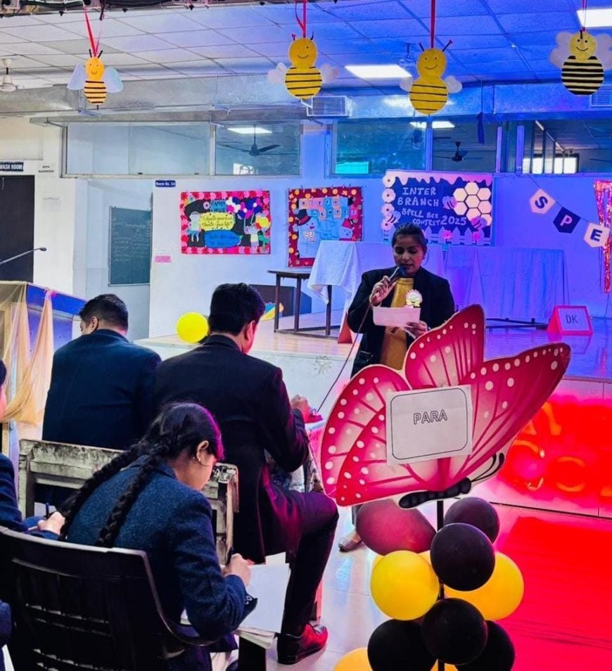 अवध कॉलेजिएट में इंटर-ब्रांच स्पेल बी प्रतियोगिता संपन्न: छात्रों ने दिखाया शानदार भाषा कौशल