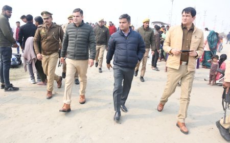 माघ मेला 2026: पौष पूर्णिमा के प्रथम स्नान हेतु तैयारियों को अंतिम रूप, डीएम और पुलिस आयुक्त ने परखीं व्यवस्थाएं
