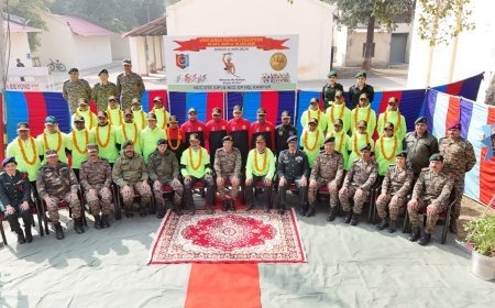 कानपुर में गूँजा 'शौर्य के कदम, क्रांति की ओर'; वीर बिरसा मुंडा साइक्लोथॉन टीम का सैन्य सम्मान के साथ भव्य स्वागत