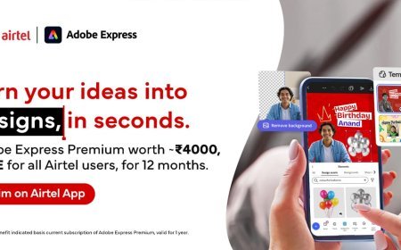 एयरटेल का 36 करोड़ ग्राहकों को बड़ा तोहफा, ₹4000 वाला 'Adobe Express Premium' अब बिल्कुल फ्री