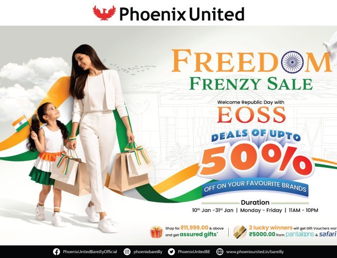 फीनिक्स यूनाइटेड मॉल में 'फ्रीडम फ्रेन्ज़ी सेल' का धमाकेदार आगाज़