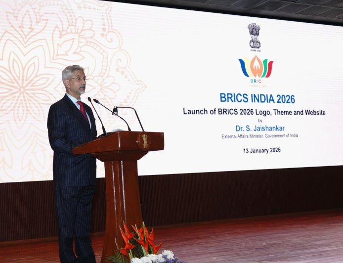 ब्रिक्स 2026: 'नमस्ते' और 'कमल' के साथ भारत ने पेश किया वैश्विक एकता का लोगो, जयशंकर ने लॉन्च की वेबसाइट