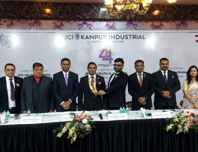 जेसीआई कानपुर इंडस्ट्रियल का 44वाँ स्थापना समारोह: निखिल रंजन ने संभाली कमान, 'मंगल भवन' की देश भर में गूँज