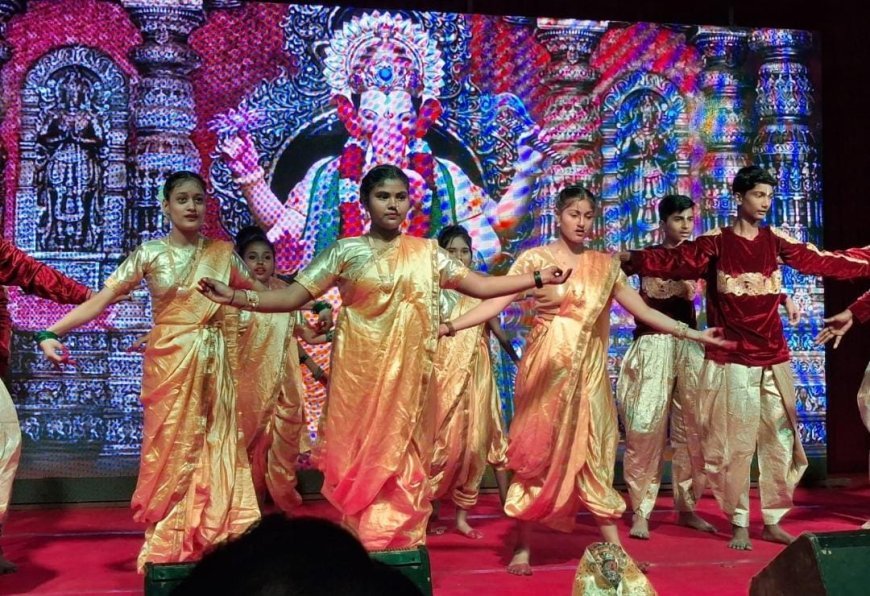 'सतरंग 2026': गणेश वंदना और रंगारंग प्रस्तुतियों से महकी सरस्वती विद्यालय की शाम