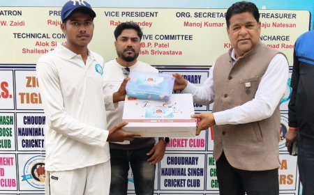 प्रयागराज: डॉ. डीएन तिवारी स्मृति अंडर-16 क्रिकेट प्रतियोगिता में दिखा रोमांच