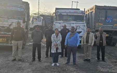 कानपुर: ओवरलोड वाहनों पर प्रशासन का हंटर, भोर पहर हुई छापेमारी में वसूला 4.20 लाख का जुर्माना