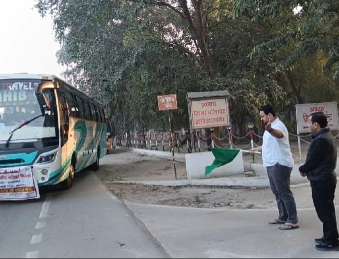 ज्ञान की नई उड़ान: अंबेडकरनगर की 400 छात्राएं लखनऊ एक्सपोजर विजिट पर रवाना