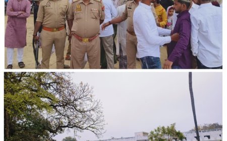 कौशांबी: शाही ईदगाह में गूंजी अमन की दुआ, पुलिस की मुस्तैदी के बीच सौहार्दपूर्ण माहौल में संपन्न हुई ईद की नमाज़