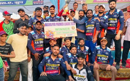 वसीयाबाद टाइगर के सिर सजा आरपीएल का ताज: फाइनल में दिलदार स्ट्राइकर को 9 विकेट से रौंदा