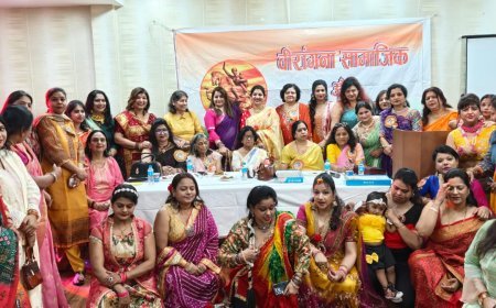 उमंग और अपनत्व का संगम: वीरांगना समिति ने होली के रंगों से सराबोर की कानपुर की शाम