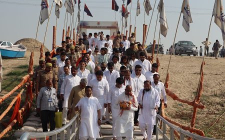 श्रद्धांजलि: महाराष्ट्र के कद्दावर नेता पूर्व मंत्री दत्ता जी मेघे की अस्थियां संगम में विसर्जित