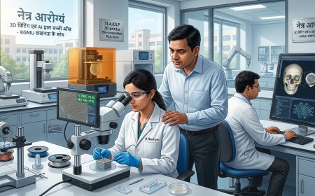 KGMU का कमाल: 3D प्रिंटिंग और AI से अब सिर्फ ₹10 में बनेगी 'नई आँख', बच्चों के लिए संजीवनी बना शोध
