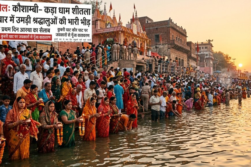 शक्तिपीठ कड़ा धाम में उमड़ा आस्था का सैलाब, ‘जय माता दी’ के जयकारों से गुंजायमान हुआ गंगा तट