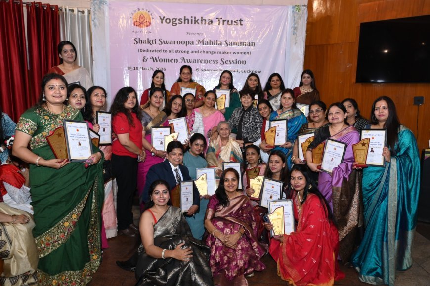 'शक्ति स्वरूपा महिला सम्मान' से नवाजी गईं समाज की प्रेरणाएं, योग नृत्य और विमर्श से गूंजा 'शीरोज हैंगआउट'