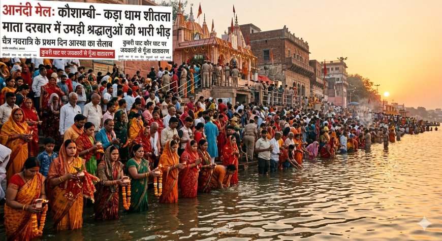 शक्तिपीठ कड़ा धाम में उमड़ा आस्था का सैलाब, ‘जय माता दी’ के जयकारों से गुंजायमान हुआ गंगा तट