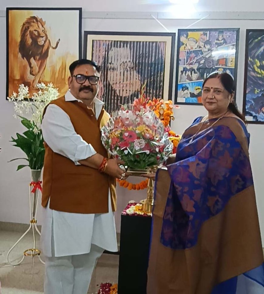 मावा इंस्टीट्यूट में देश भर के कलाकारों की कृतियों का प्रदर्शन