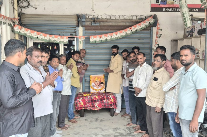 अमर शहीदों के बलिदान को नमन: सिकंदरा में कांग्रेसियों ने मनाया शहादत दिवस, आजादी के नायकों को दी श्रद्धांजलि