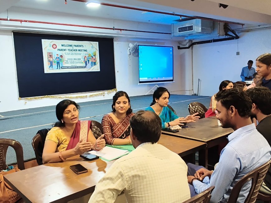 चरक इंस्टीट्यूट में अभिभावक-शिक्षक संवाद: विद्यार्थियों के भविष्य और शैक्षणिक प्रगति पर हुई विस्तृत चर्चा