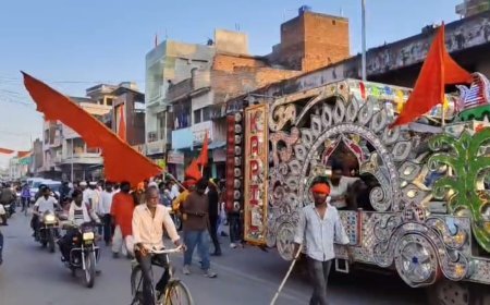 कुंडा में उमड़ा श्रद्धा का जनसैलाब: काजीपुर महराजगंज से निकली भव्य हनुमान शोभायात्रा