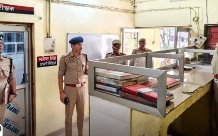 SP सत्य नारायण प्रजापत का चरवा थाने में औचक निरीक्षण: अपराधियों में खौफ और जनता में सुरक्षा का संदेश