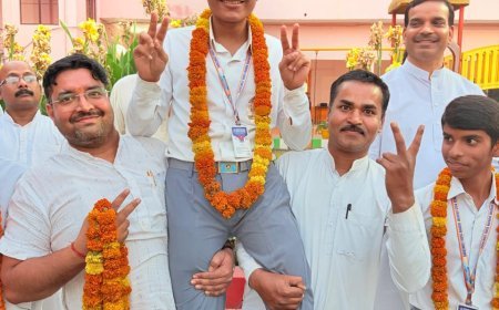 सरस्वती विद्या मंदिर माधव ज्ञान केंद्र के छात्रों ने लहराया परचम, यश शुक्ला बने टॉपर