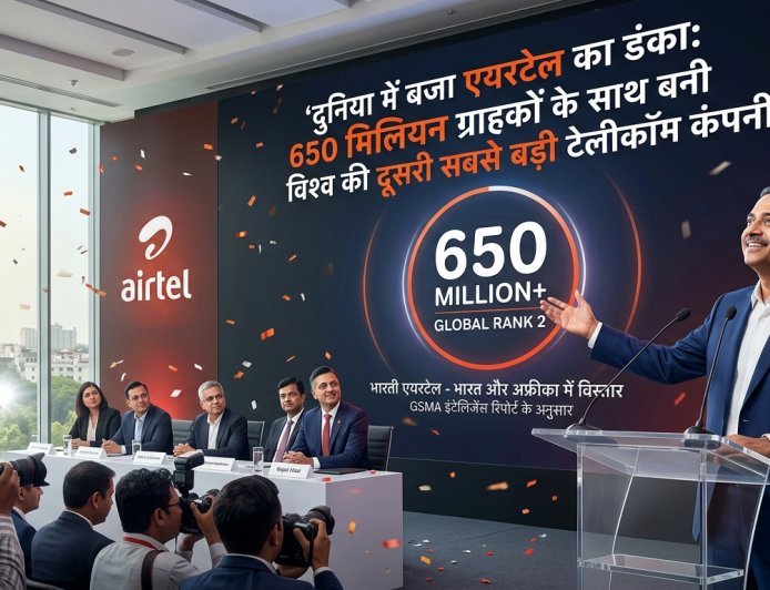 650 मिलियन ग्राहकों के साथ बनी विश्व की दूसरी सबसे बड़ी टेलीकॉम कंपनी