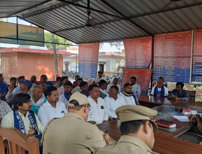 अंबेडकर जयंती को लेकर बाघराय थाने में पीस कमेटी की बैठक, अराजक तत्वों पर रहेगी पैनी नजर