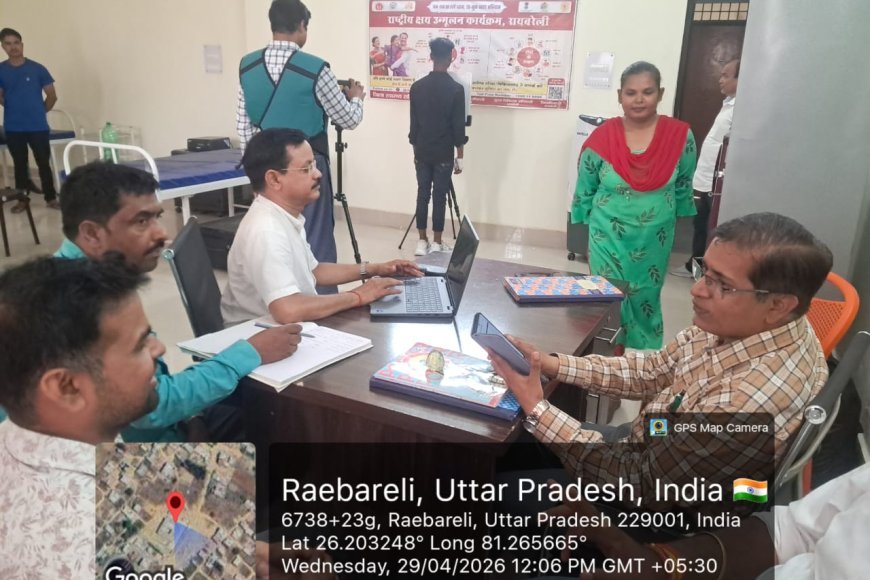 रायबरेली: राजकीय संप्रेषण गृह में टीबी स्क्रीनिंग, AI मशीन से 64 लोगों की हुई जांच