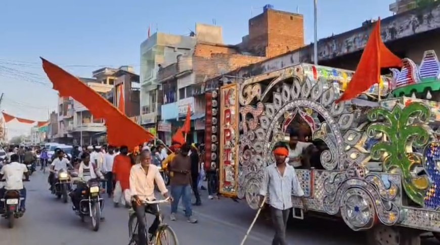 कुंडा में उमड़ा श्रद्धा का जनसैलाब: काजीपुर महराजगंज से निकली भव्य हनुमान शोभायात्रा