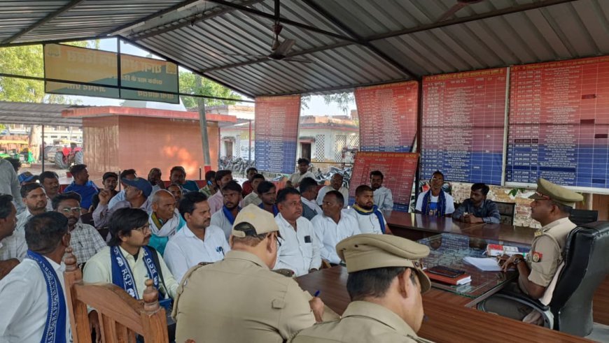 अंबेडकर जयंती को लेकर बाघराय थाने में पीस कमेटी की बैठक, अराजक तत्वों पर रहेगी पैनी नजर