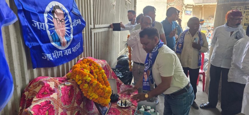 टेढ़ीमोड़ शहजादपुर में गूंजा बाबा साहब का नाम: पत्रकारों और जनप्रतिनिधियों ने हर्षोल्लास के साथ मनाई 135वीं जयंती