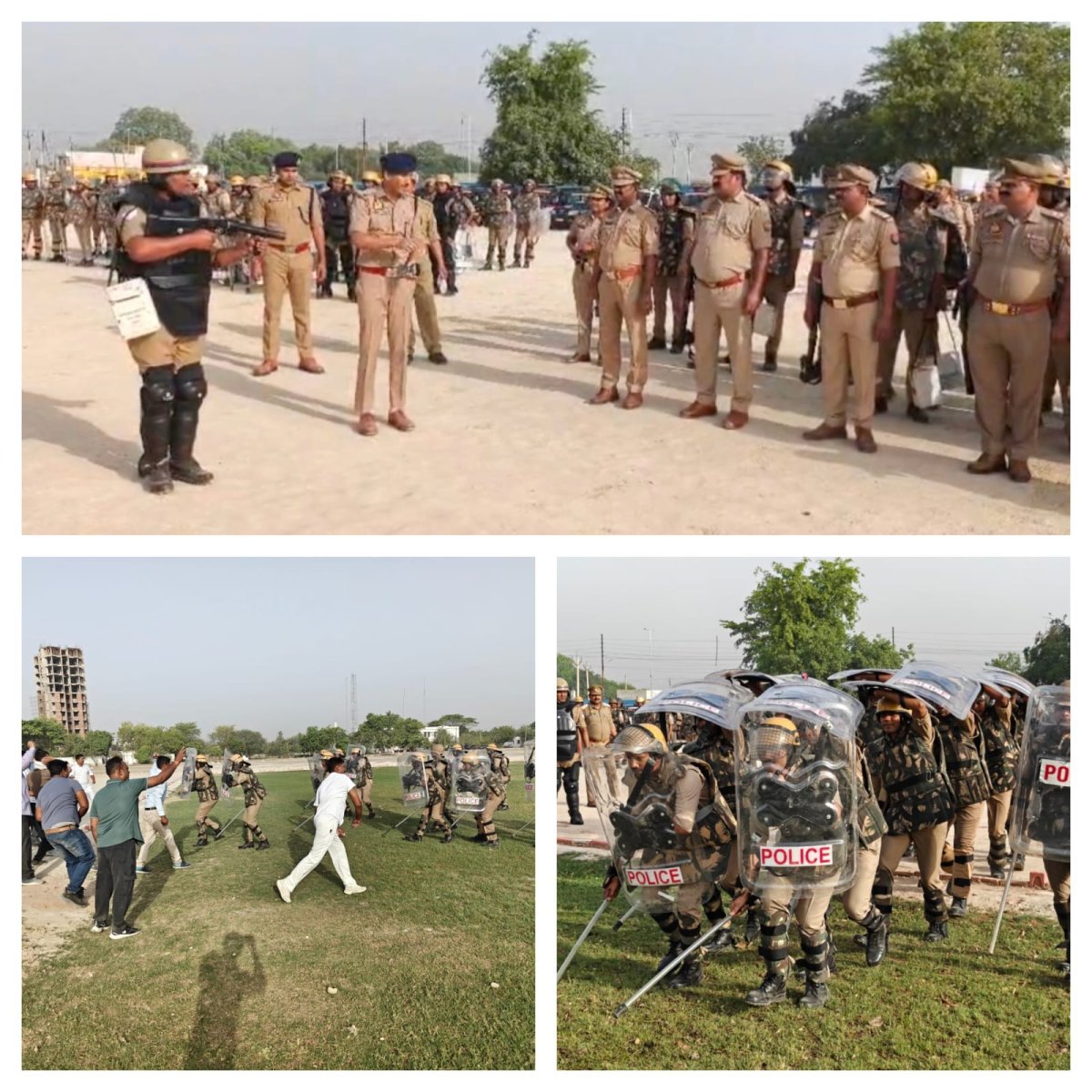 उपद्रवियों को कौशाम्बी पुलिस का कड़ा संदेश: एसपी सत्य नारायण बोले- 'हुड़दंग किया तो खैर नहीं', बलवा ड्रिल में दिखा खाकी का दम