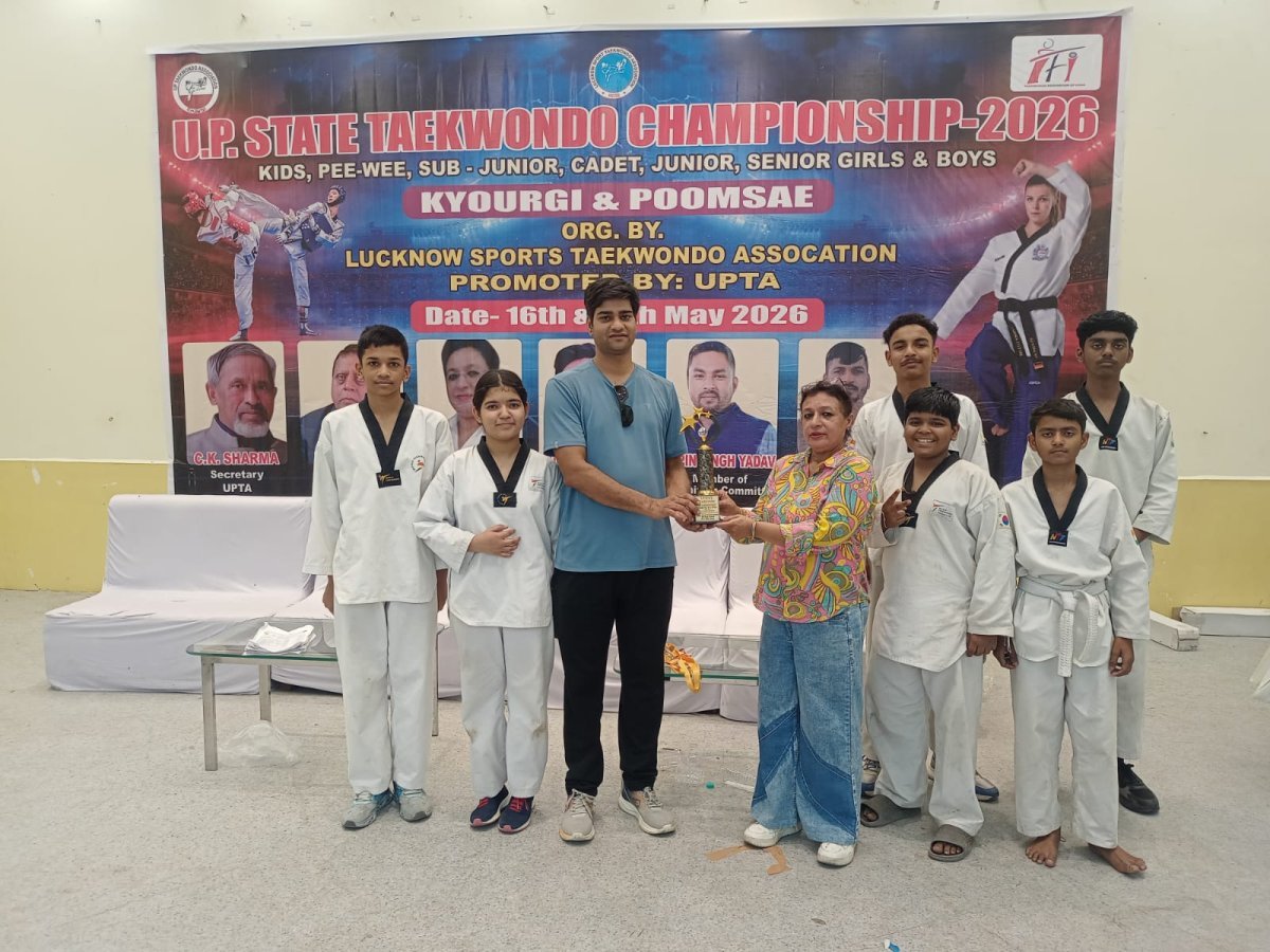 लखनऊ: राज्य स्तरीय ताइक्वांडो में अवध कॉलेजिएट का दबदबा, जीते 15 पदक