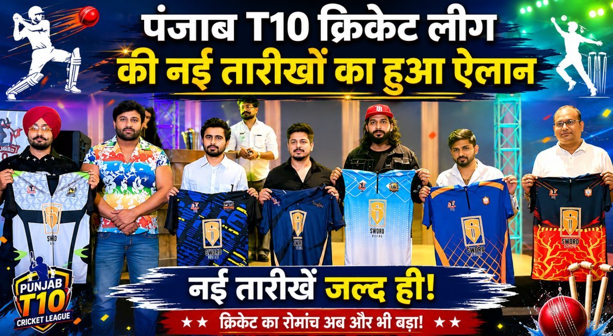 अमृतसर में सजेगा चौके-छक्कों का महाकुंभ: पंजाब T10 क्रिकेट लीग की नई तारीखों का हुआ ऐलान