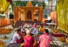 मानिकपुर नगर पंचायत परिसर में पंचमुखी हनुमान मंदिर प्राण प्रतिष्ठा शुरू, आज निकलेगी भव्य शोभायात्रा