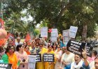 प्रयागराज: पीएम पर अभद्र टिप्पणी को लेकर भड़के भाजपाई, जिलाधिकारी आवास पर जोरदार प्रदर्शन और नारेबाजी