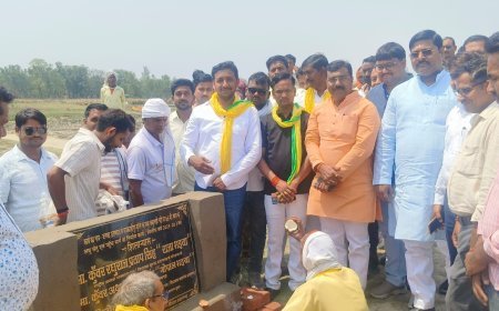 बकुलाही नदी पर ₹1.44 करोड़ के पुल का शिलान्यास, दर्जनों गांवों का सफर होगा आसान