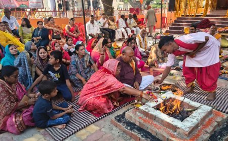 जयकारों से गुंजायमान हुआ मानिकपुर, तीन दिवसीय धार्मिक अनुष्ठान का समापन
