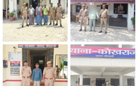 कौशाम्बी पुलिस का 'हंटर': एसपी सत्य नारायण की सख्त मॉनिटरिंग में 24 घंटे में 07 वारंटी गिरफ्तार