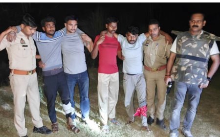 कौशाम्बी में पुलिस की बड़ी स्ट्राइक: मुठभेड़ के बाद भैंस चोर गिरोह के 5 सदस्य गिरफ्तार, 2 को लगी गोली