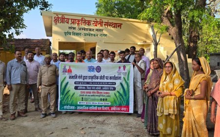 Ambedkarnagar में किसानों को मिला प्राकृतिक खेती का गुरुमंत्र