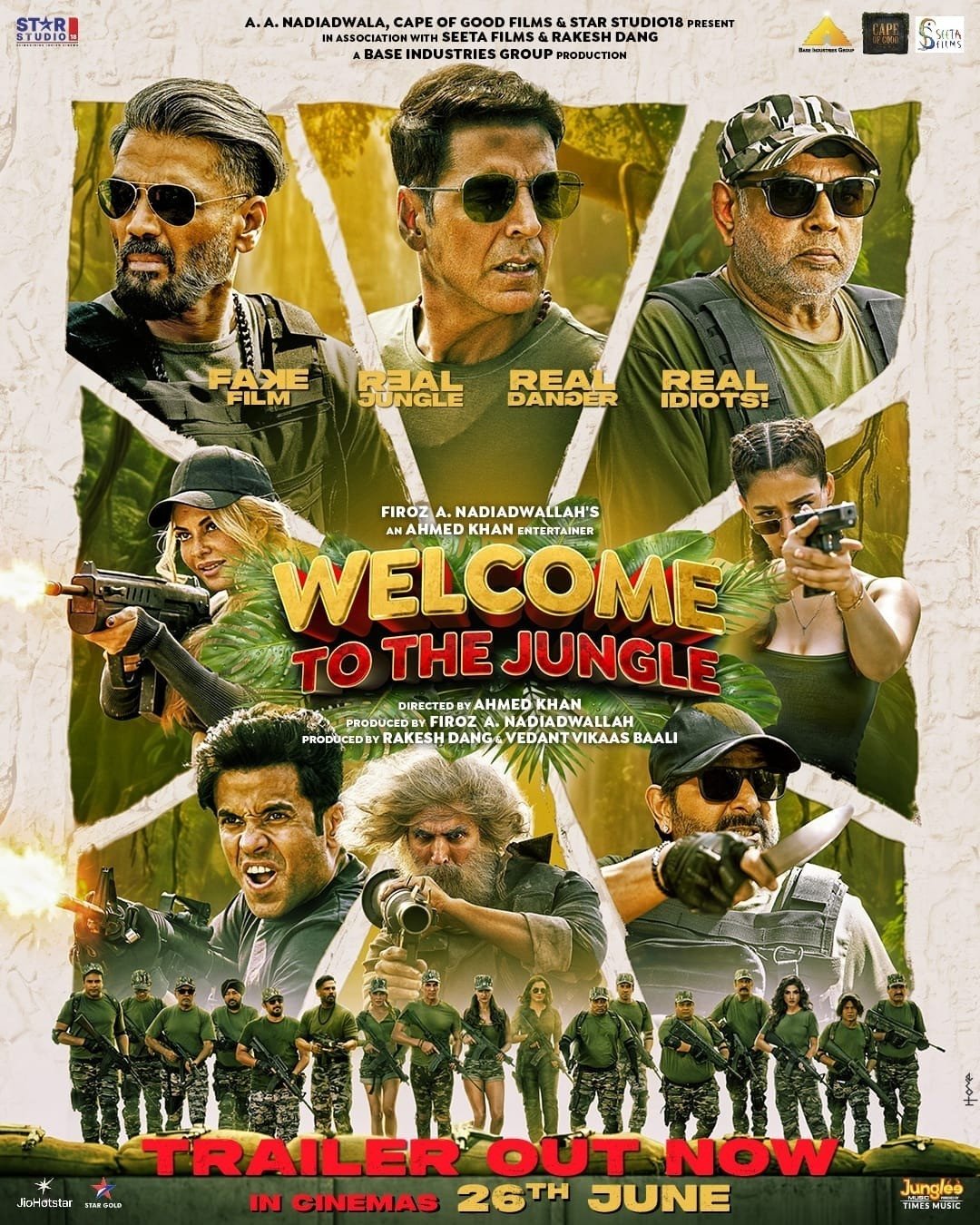  'वेलकम टू द जंगल' का ट्रेलर रिलीज, अक्षय कुमार संग दिखेगी बड़ी स्टारकास्ट