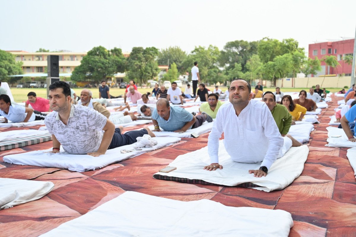 'स्वस्थ वृद्धावस्था' थीम पर हुआ सामूहिक योगाभ्यास, 'Transcendental Meditation' से पाई मानसिक शांति