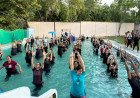 लखनऊ में एक्वा योगा और हाइड्रोथेरेपी से लोगों ने जाना निरोगी काया का राज