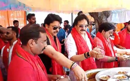 अमरावती स्पोर्ट्स सिटी में उमड़ा श्रद्धा का सैलाब: विशाल भंडारे का आयोजन, हजारों ने ग्रहण किया प्रसाद